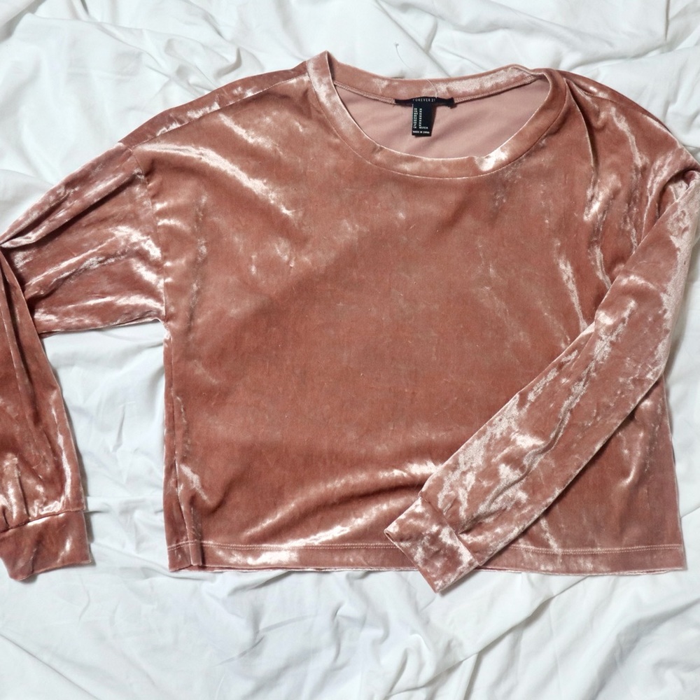 BLUSH VELVET TOP